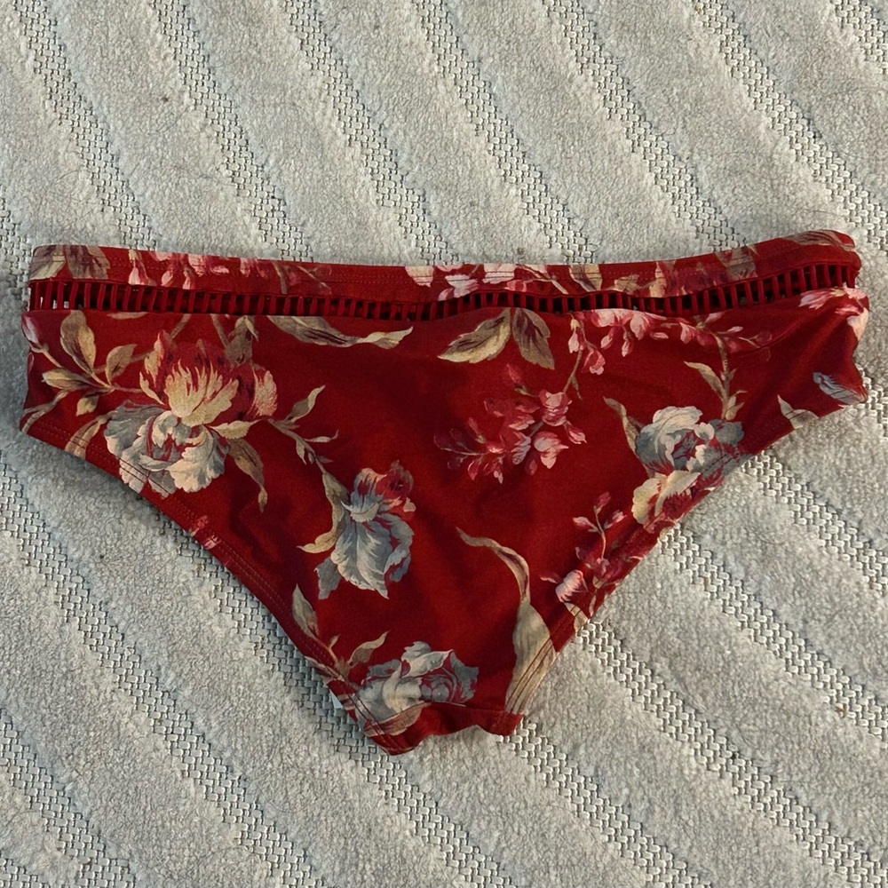 NWT Zimmermann Red Floral Swimsuit Bikini Top and Bottom Set - Size 2; US 6-8 - Picture 9 of 12